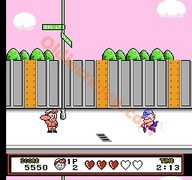 une photo d'Ã©cran de Pizza Pop sur Nintendo Nes